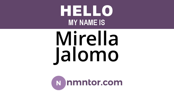Mirella Jalomo