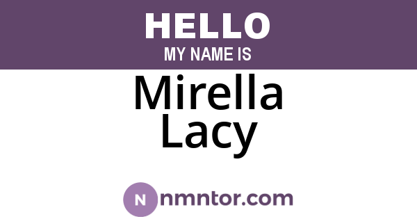 Mirella Lacy