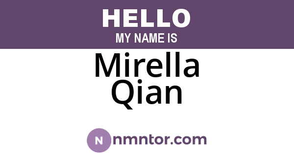 Mirella Qian