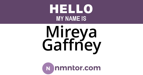 Mireya Gaffney