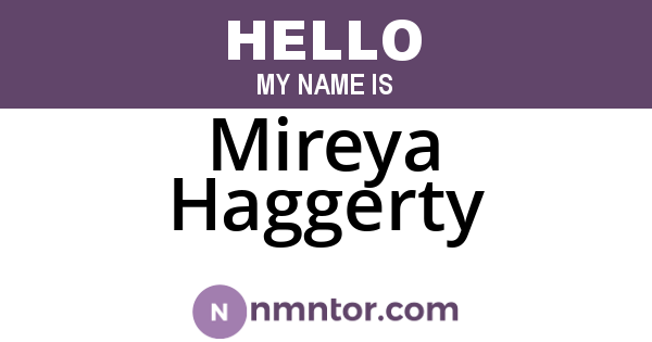 Mireya Haggerty