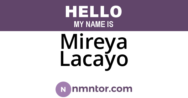 Mireya Lacayo