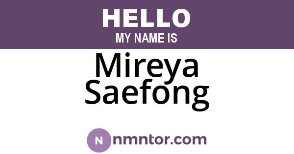 Mireya Saefong
