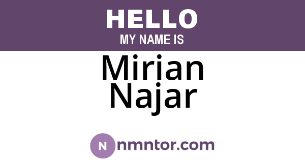 Mirian Najar