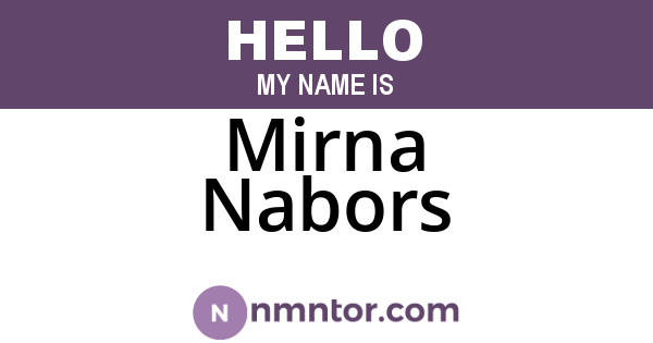 Mirna Nabors