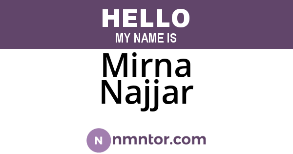 Mirna Najjar