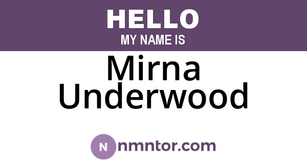 Mirna Underwood