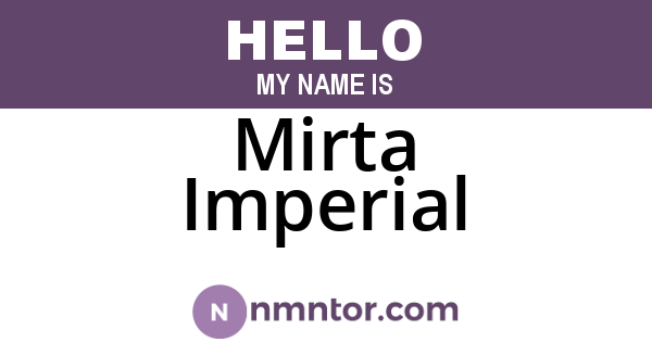 Mirta Imperial