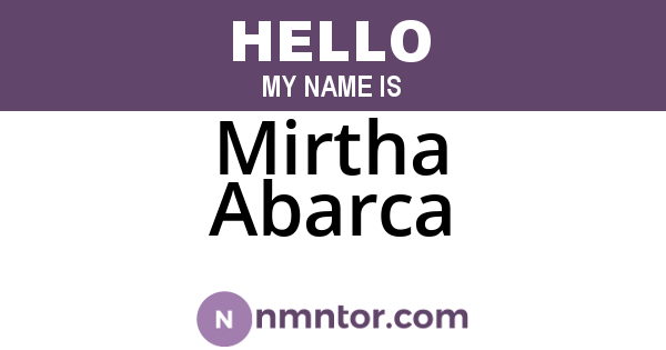 Mirtha Abarca