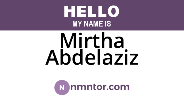 Mirtha Abdelaziz