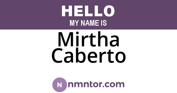 Mirtha Caberto