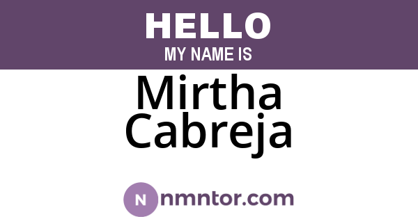 Mirtha Cabreja
