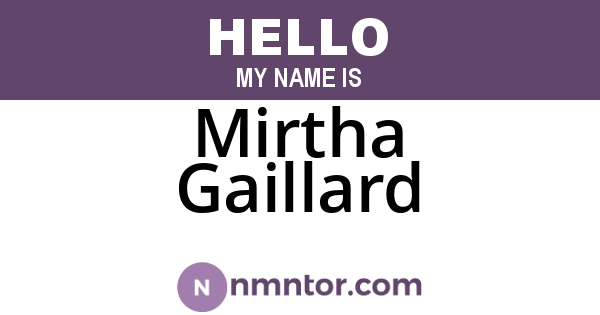Mirtha Gaillard