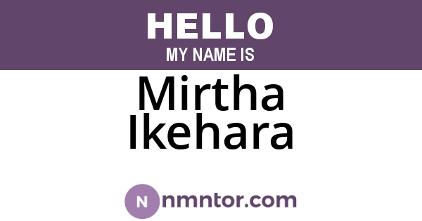 Mirtha Ikehara