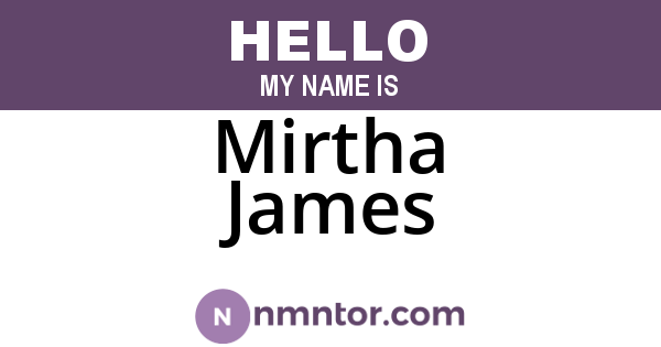Mirtha James