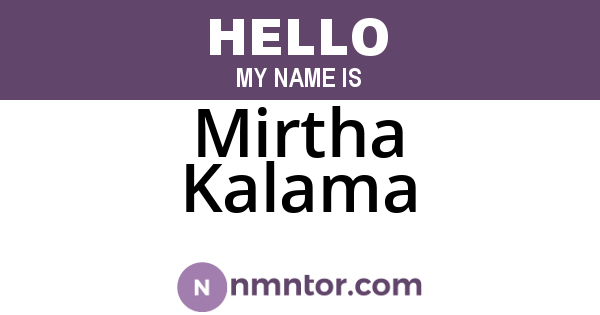 Mirtha Kalama