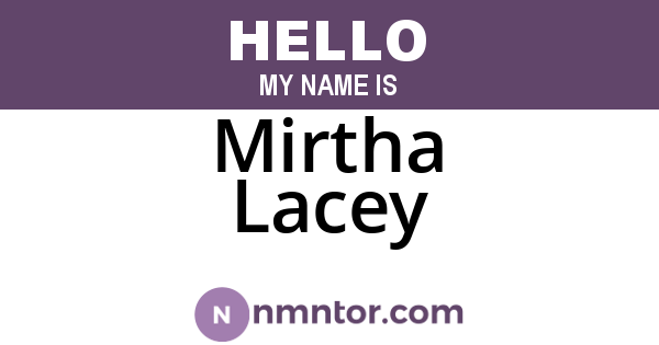 Mirtha Lacey