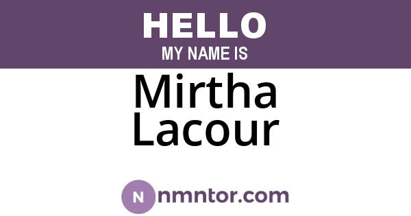 Mirtha Lacour