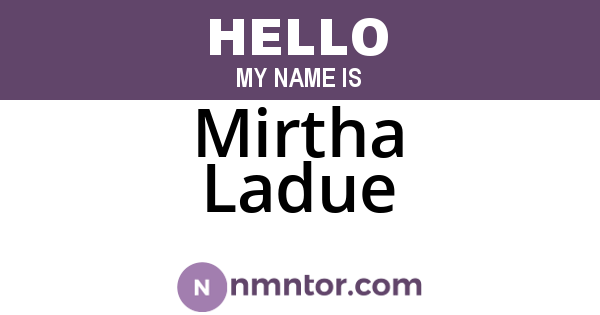 Mirtha Ladue
