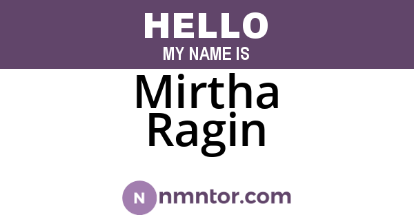 Mirtha Ragin