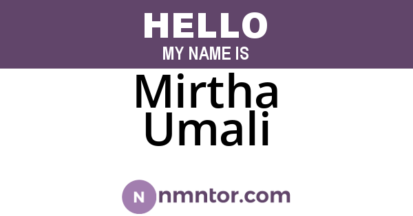 Mirtha Umali