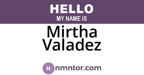 Mirtha Valadez