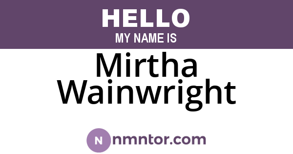 Mirtha Wainwright