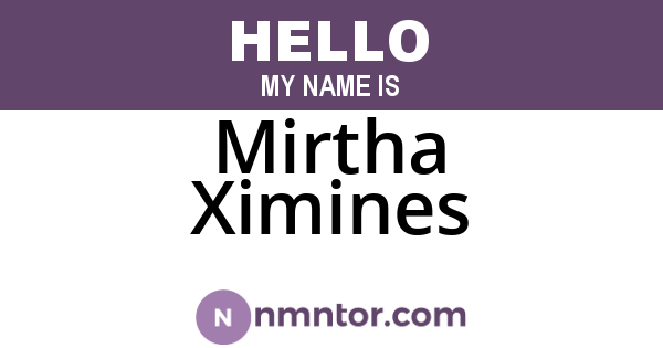 Mirtha Ximines