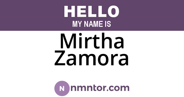 Mirtha Zamora