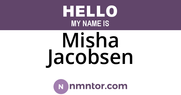 Misha Jacobsen