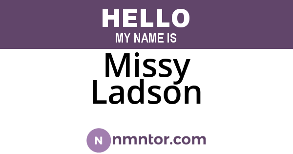 Missy Ladson