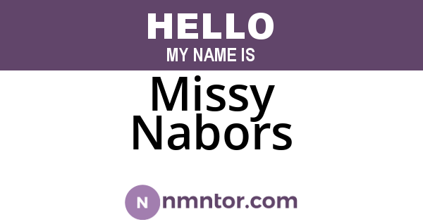 Missy Nabors