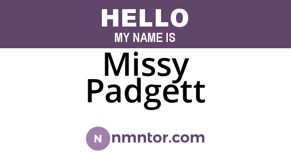 Missy Padgett