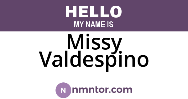 Missy Valdespino