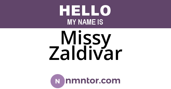 Missy Zaldivar