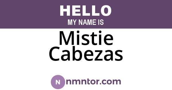 Mistie Cabezas