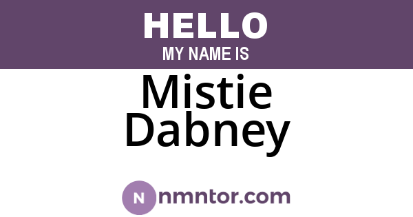 Mistie Dabney