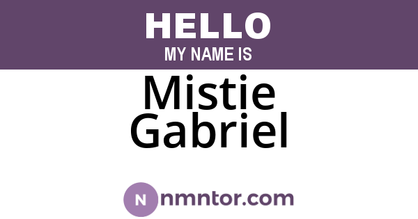 Mistie Gabriel