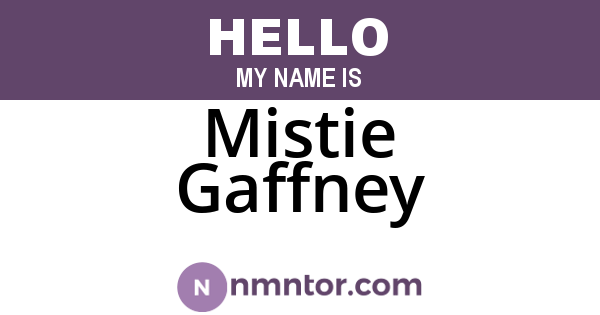 Mistie Gaffney