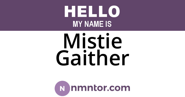 Mistie Gaither