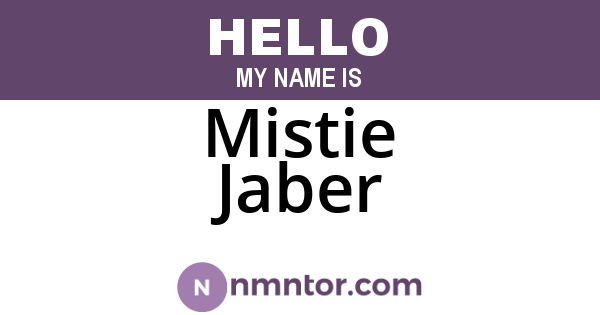 Mistie Jaber