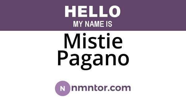 Mistie Pagano