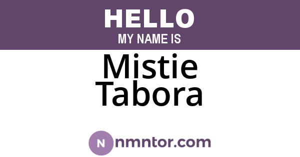 Mistie Tabora