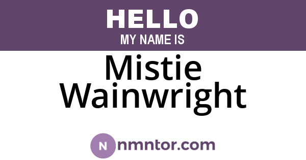 Mistie Wainwright