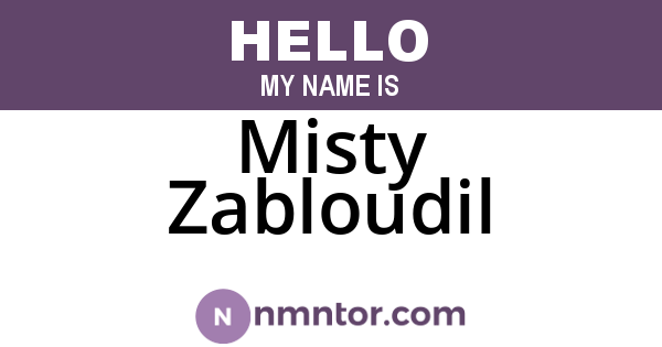 Misty Zabloudil