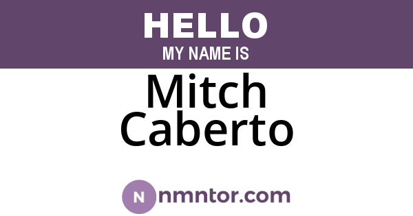 Mitch Caberto