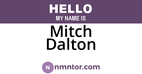 Mitch Dalton