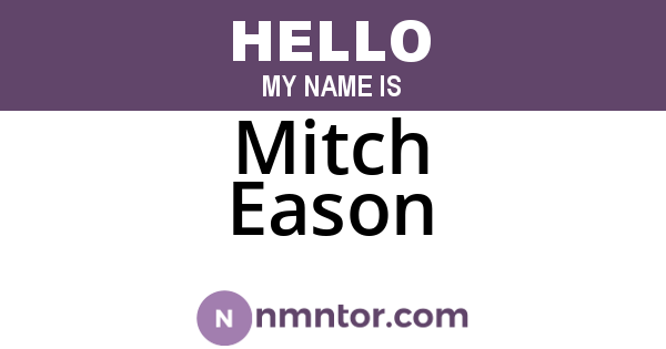 Mitch Eason