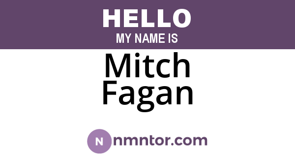 Mitch Fagan