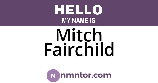 Mitch Fairchild